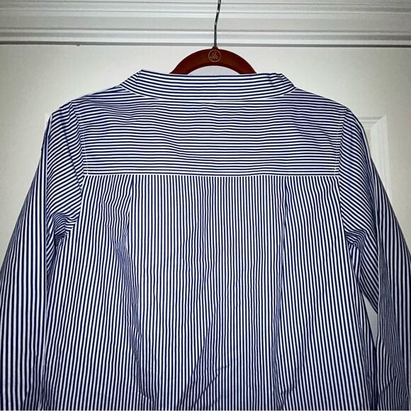 J.Crew Stripe Print Long Sleeve Blouse Shirt Top - Picture 7 of 9